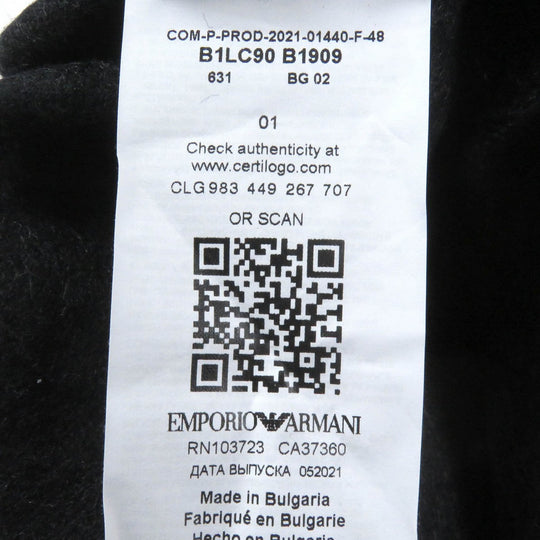 EMPORIO ARMANI coat Virgin wool gray 48