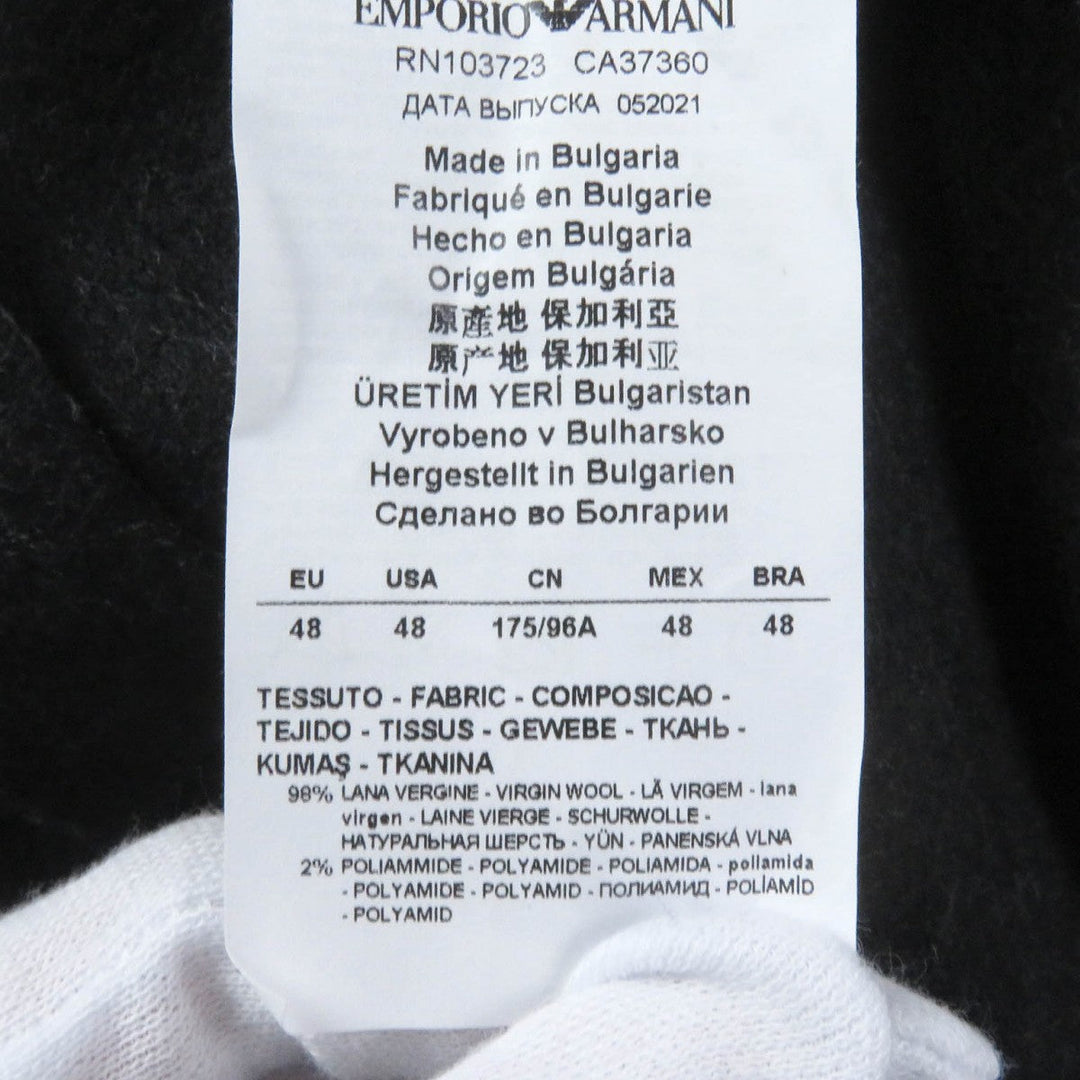 EMPORIO ARMANI coat Virgin wool gray 48