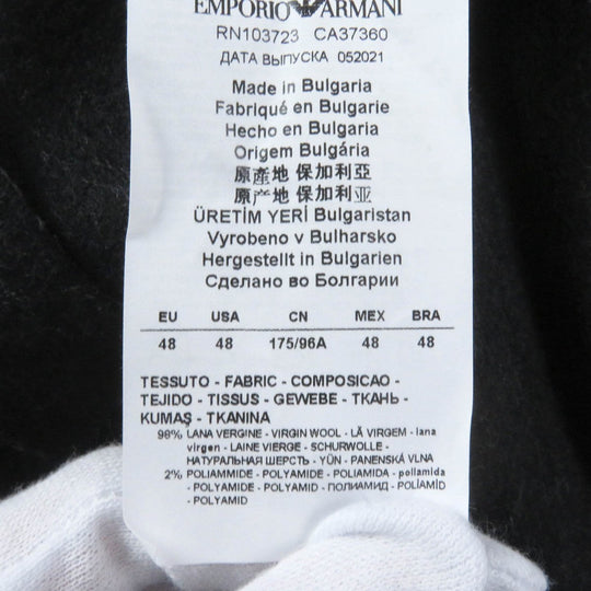 EMPORIO ARMANI coat Virgin wool gray 48