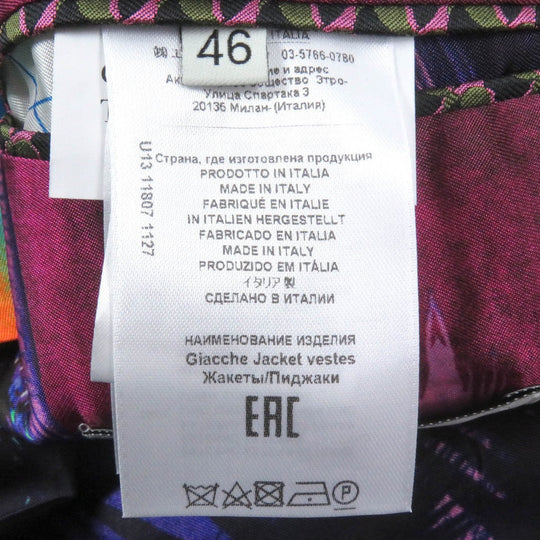 ETRO tailored jacket Outer: 100% linen, Lining: 50% rayon, Lining: 50% cupra, Sleeve lining: 100% rayon pink mens 46 Used Authentic