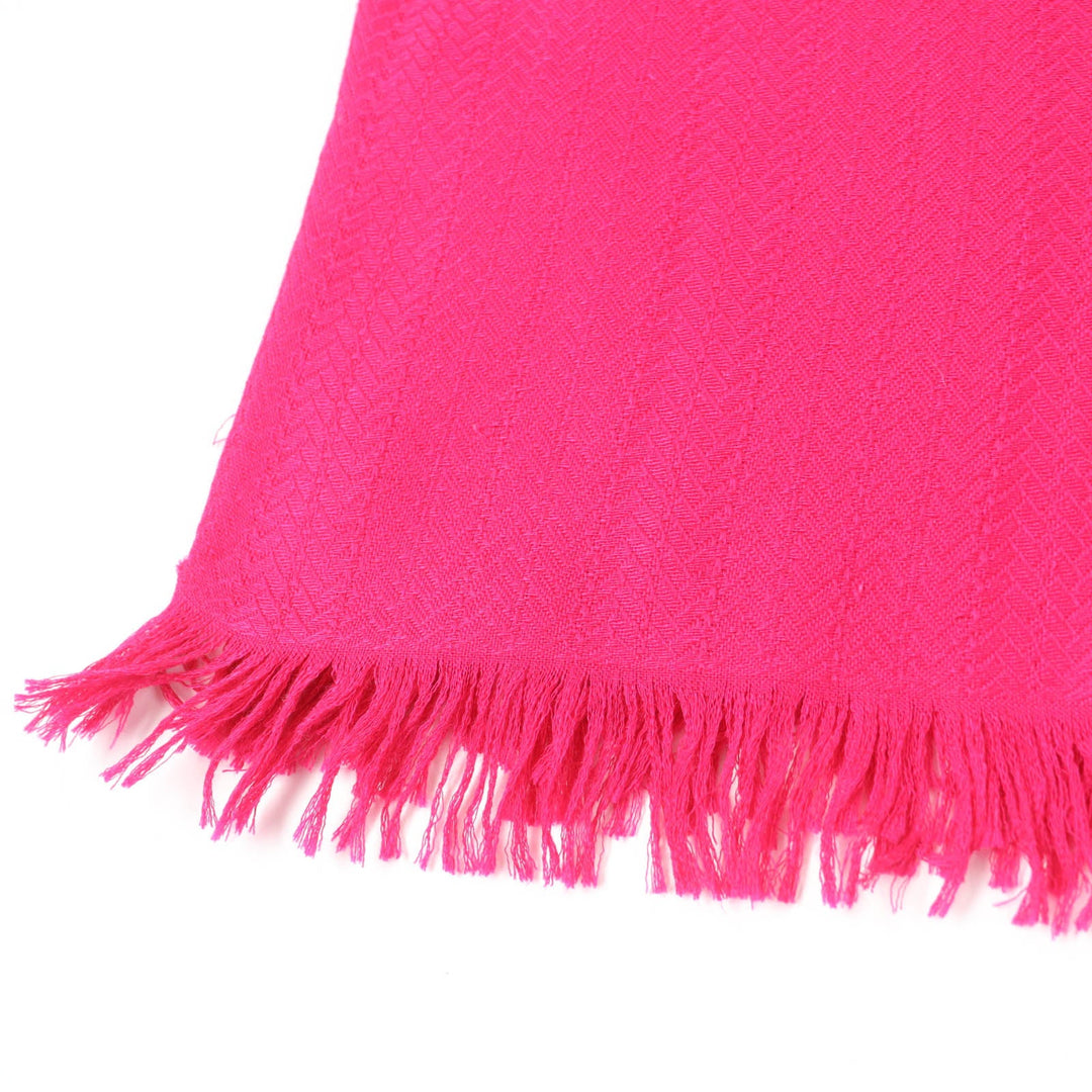 HERMES Stall Main: 65% cashmere, Main: 35% silk pink Women Used Authentic