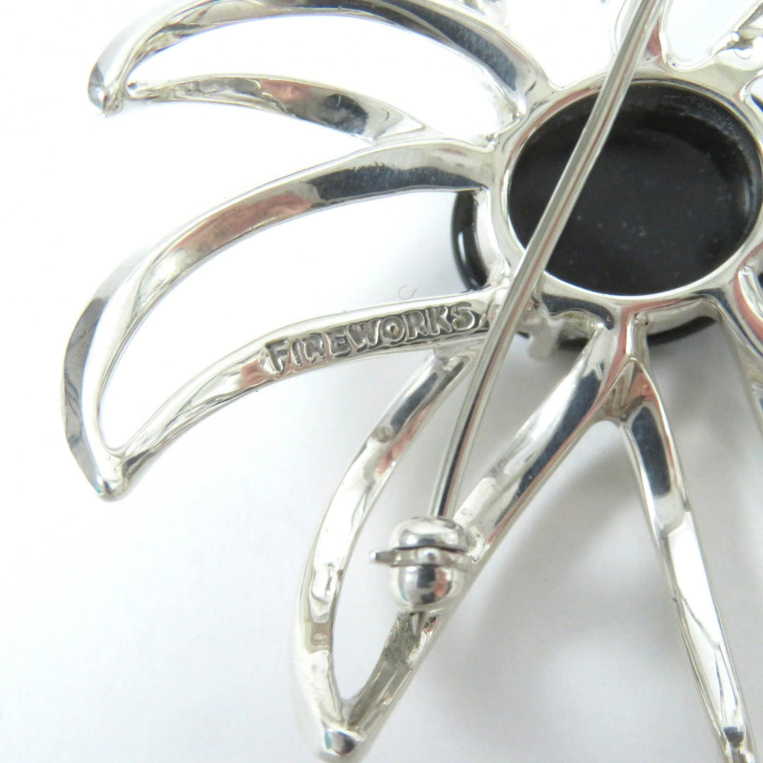 TIFFANY&Co. Brooch Main: SV925, Part: Onyx Silver black Women Used Authentic