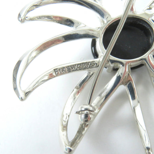 TIFFANY&Co. Brooch Main: SV925, Part: Onyx Silver black Women Used Authentic