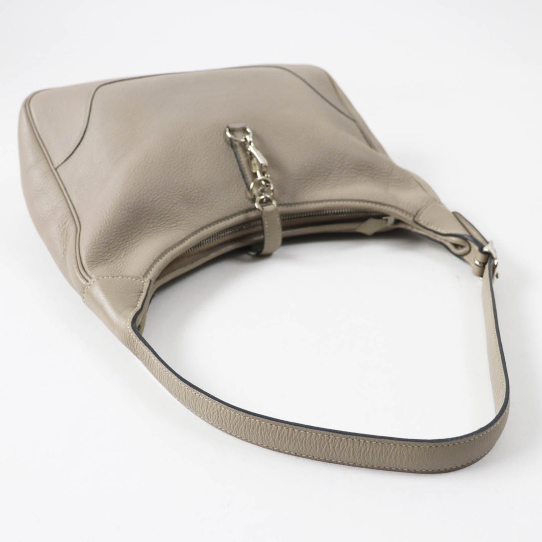 HERMES Shoulder Bag Taurillon Clemence Trutierle Gray Trim 31 Women Used Authentic