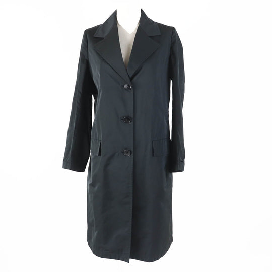 JIL SANDER coat Outer material: 70% polyester, Outer material: 30% silk black Women 34 Used Authentic