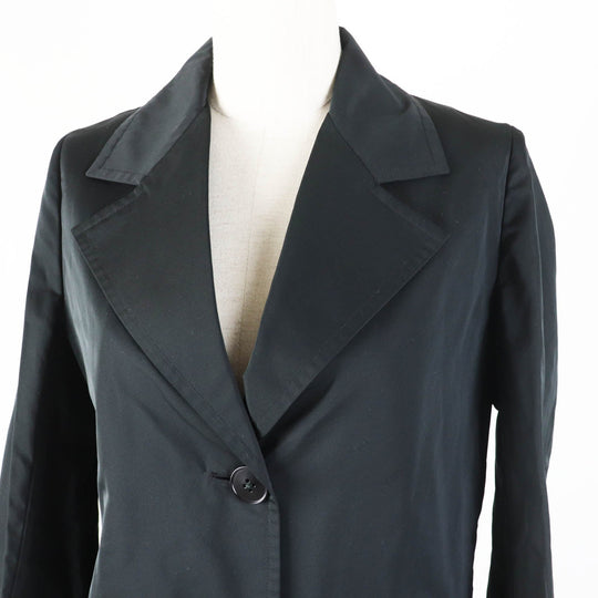 JIL SANDER coat Outer material: 70% polyester, Outer material: 30% silk black Women 34 Used Authentic