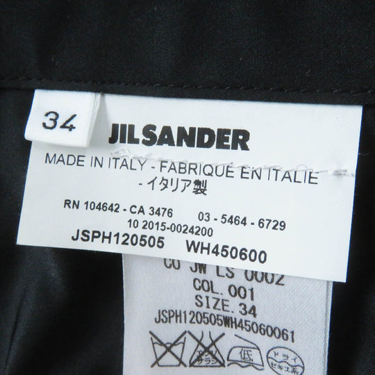 JIL SANDER coat Outer material: 70% polyester, Outer material: 30% silk black Women 34 Used Authentic
