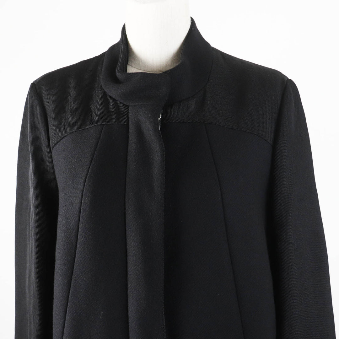 HELMUT LANG coat 3409031 Outer: 75% wool, Outer: 25% nylon, Part: 100% nylon, Lining: 100% cotton, Sleeve lining: 94% polyester black Women M Used Authentic