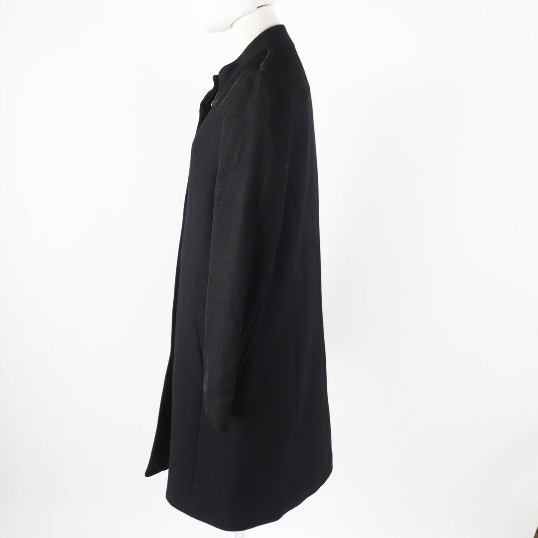 HELMUT LANG coat 3409031 Outer: 75% wool, Outer: 25% nylon, Part: 100% nylon, Lining: 100% cotton, Sleeve lining: 94% polyester black Women M Used Authentic