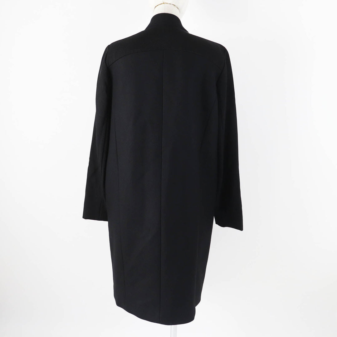 HELMUT LANG coat 3409031 Outer: 75% wool, Outer: 25% nylon, Part: 100% nylon, Lining: 100% cotton, Sleeve lining: 94% polyester black Women M Used Authentic