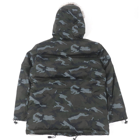 BURBERRY BLACK LABEL Down jacket Main: 100% nylon, lining: polyester, lining: cupra, sleeve lining: cupra, padding: 95% down Khaki type mens M Used Authentic