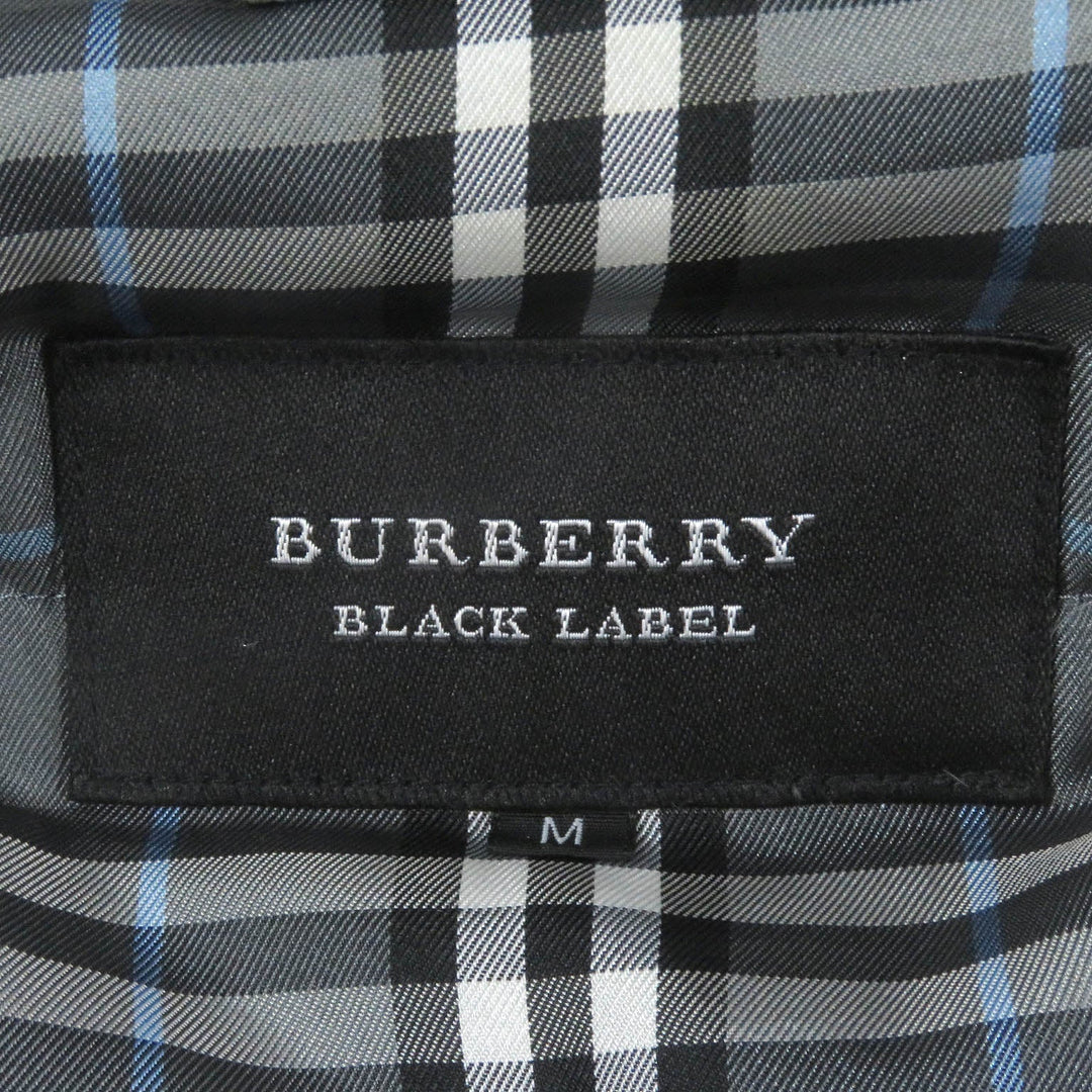 BURBERRY BLACK LABEL Down jacket Main: 100% nylon, lining: polyester, lining: cupra, sleeve lining: cupra, padding: 95% down Khaki type mens M Used Authentic