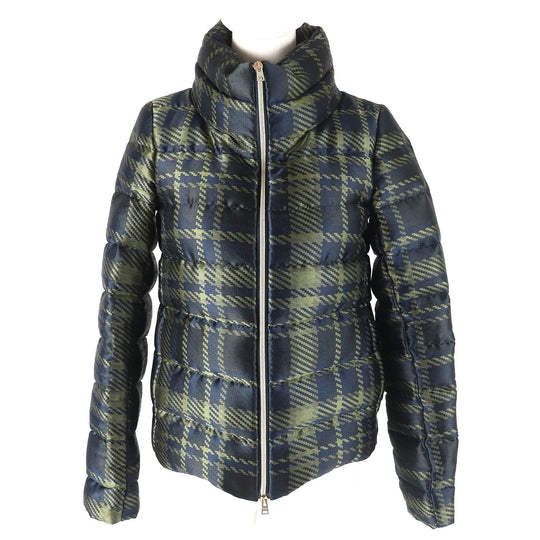 Herno Down jacket PI0714D-12184 Outer: 100% polyamide (nylon), Lining: 100% polyamide (nylon), Filling: 80% down, Filling: 10% feather Navy Khaki type Women 38 Used Authentic