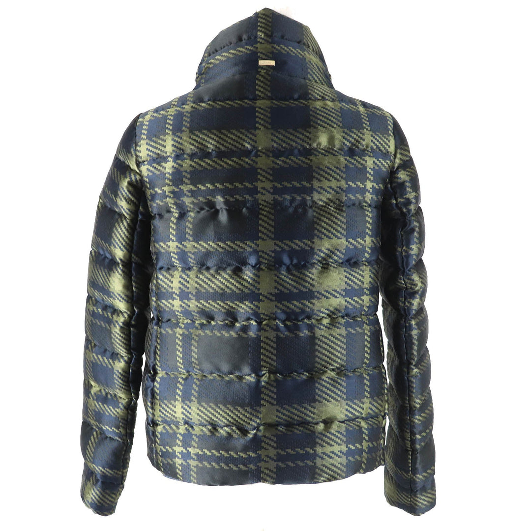 Herno Down jacket PI0714D-12184 Outer: 100% polyamide (nylon), Lining: 100% polyamide (nylon), Filling: 80% down, Filling: 10% feather Navy Khaki type Women 38 Used Authentic