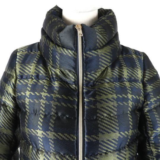 Herno Down jacket PI0714D-12184 Outer: 100% polyamide (nylon), Lining: 100% polyamide (nylon), Filling: 80% down, Filling: 10% feather Navy Khaki type Women 38 Used Authentic