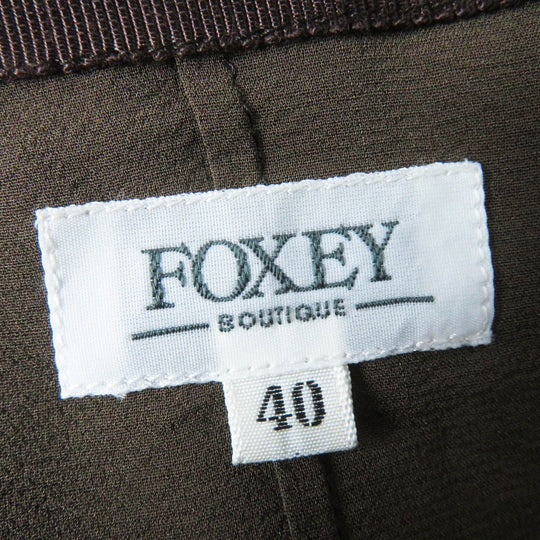 FOXEY Jacket 19625 Main: 100% cashmere, Lining: 97% silk, Lining: 3% polyurethane, Fur: Russian sable Brown Women 40 Used Authentic