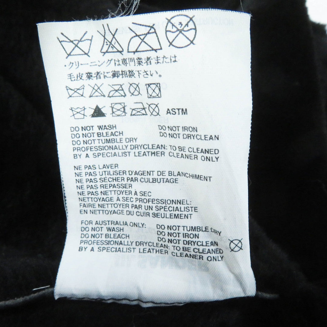 JIL SANDER Mouton jacket Main: 100% leather black Women 36 Used Authentic