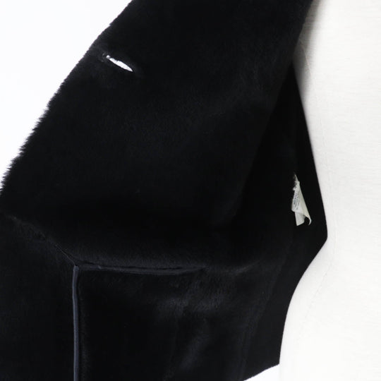 JIL SANDER Mouton jacket Main: 100% leather black Women 36 Used Authentic
