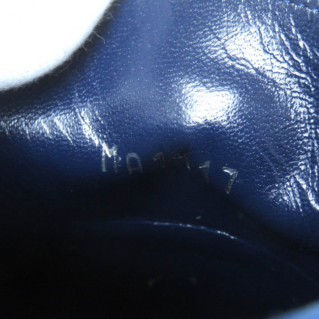 LOUIS VUITTON Mule Main: Suede leather Navy Women 36 Used Authentic