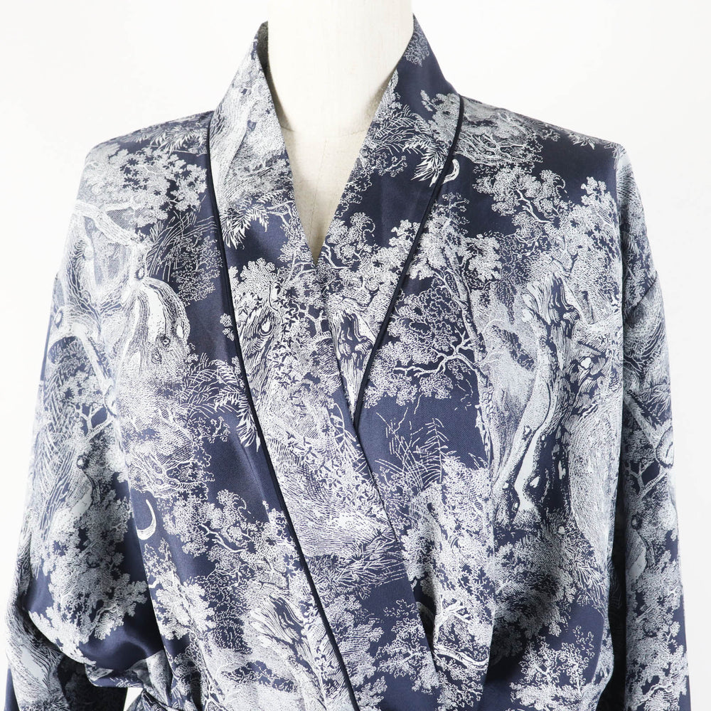 Christian Dior Jacket 141V35A6776 Main: 100% silk Navy white Women 44 Used Authentic