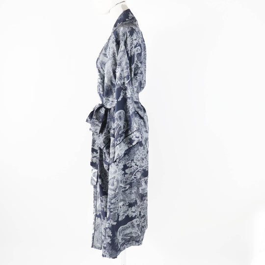 Christian Dior Jacket 141V35A6776 Main: 100% silk Navy white Women 44 Used Authentic