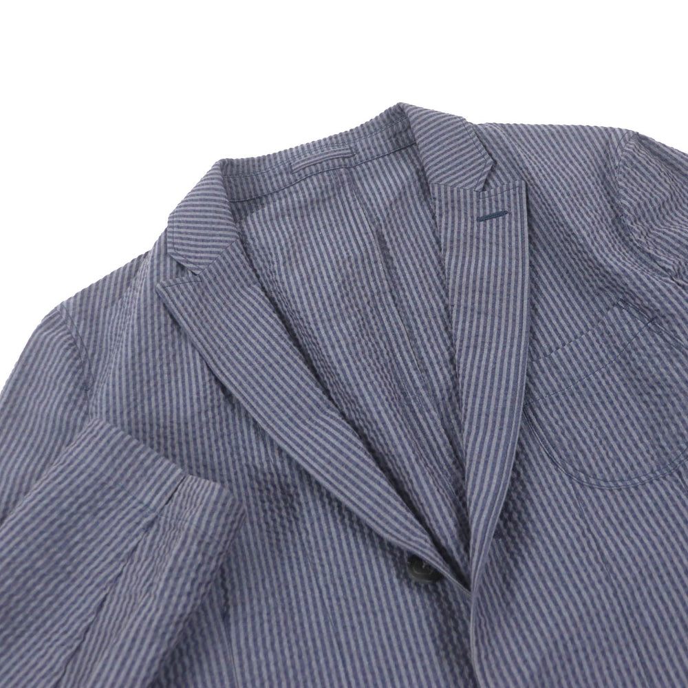 LARDINI tailored jacket JKCM21 Main: 100% cotton blue mens 50 Used Authentic