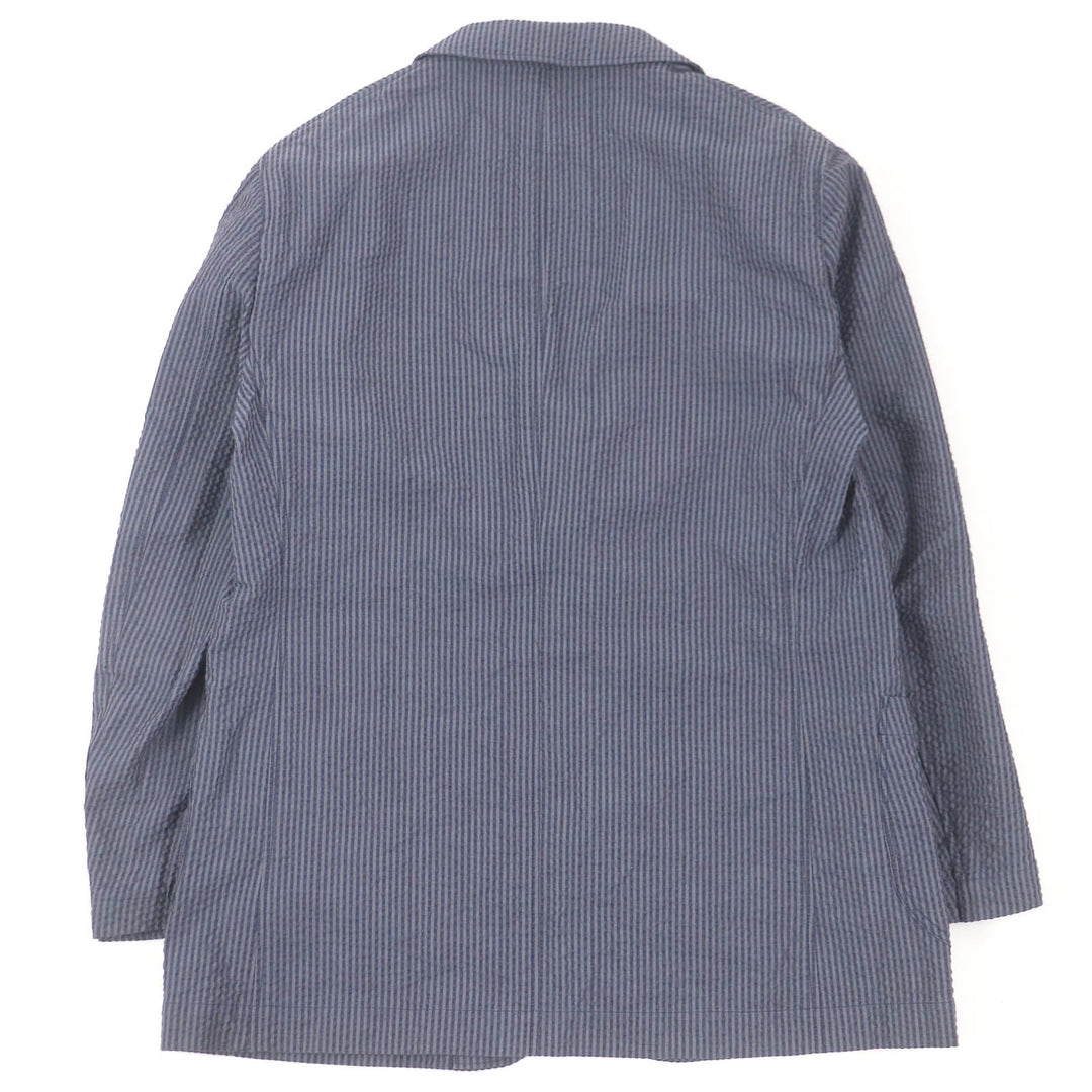 LARDINI tailored jacket JKCM21 Main: 100% cotton blue mens 50 Used Authentic