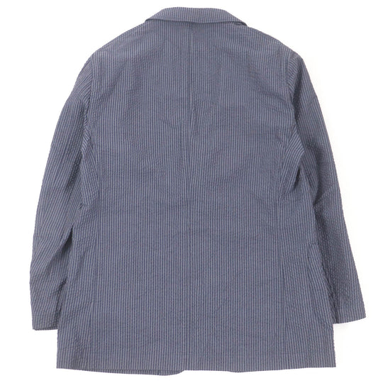 LARDINI tailored jacket JKCM21 Main: 100% cotton blue mens 50 Used Authentic