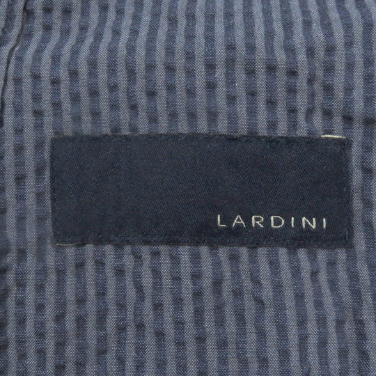 LARDINI tailored jacket JKCM21 Main: 100% cotton blue mens 50 Used Authentic