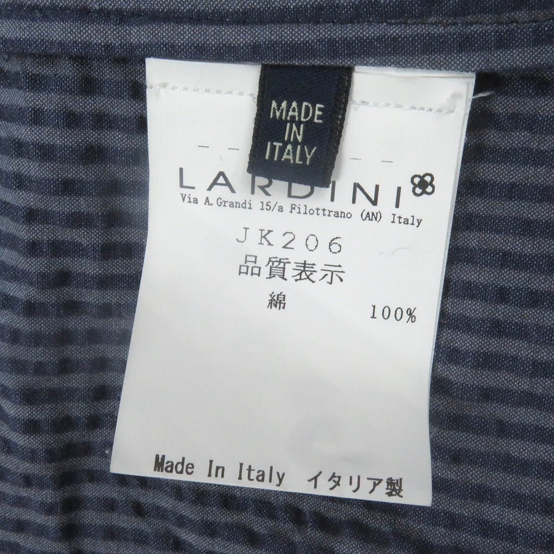 LARDINI tailored jacket JKCM21 Main: 100% cotton blue mens 50 Used Authentic