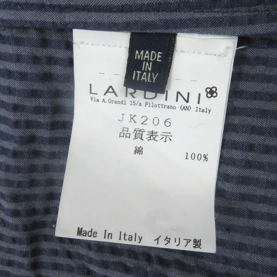 LARDINI tailored jacket JKCM21 Main: 100% cotton blue mens 50 Used Authentic