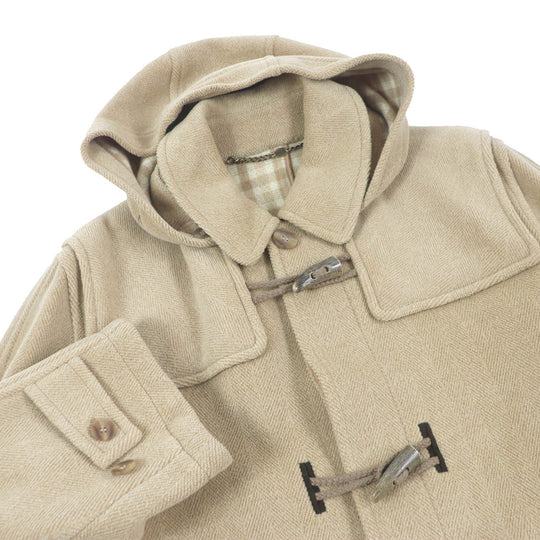 Dunhill Duffel coat Main: 100% wool beige mens M Used Authentic