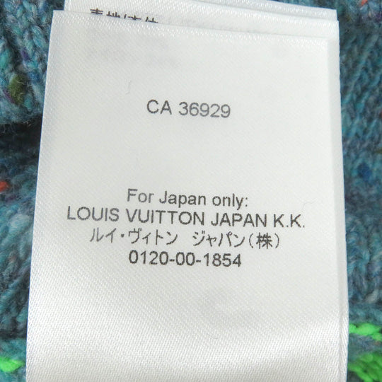 LOUIS VUITTON cardigan Main: 76% wool, 24% polyamide blue mens L Used Authentic
