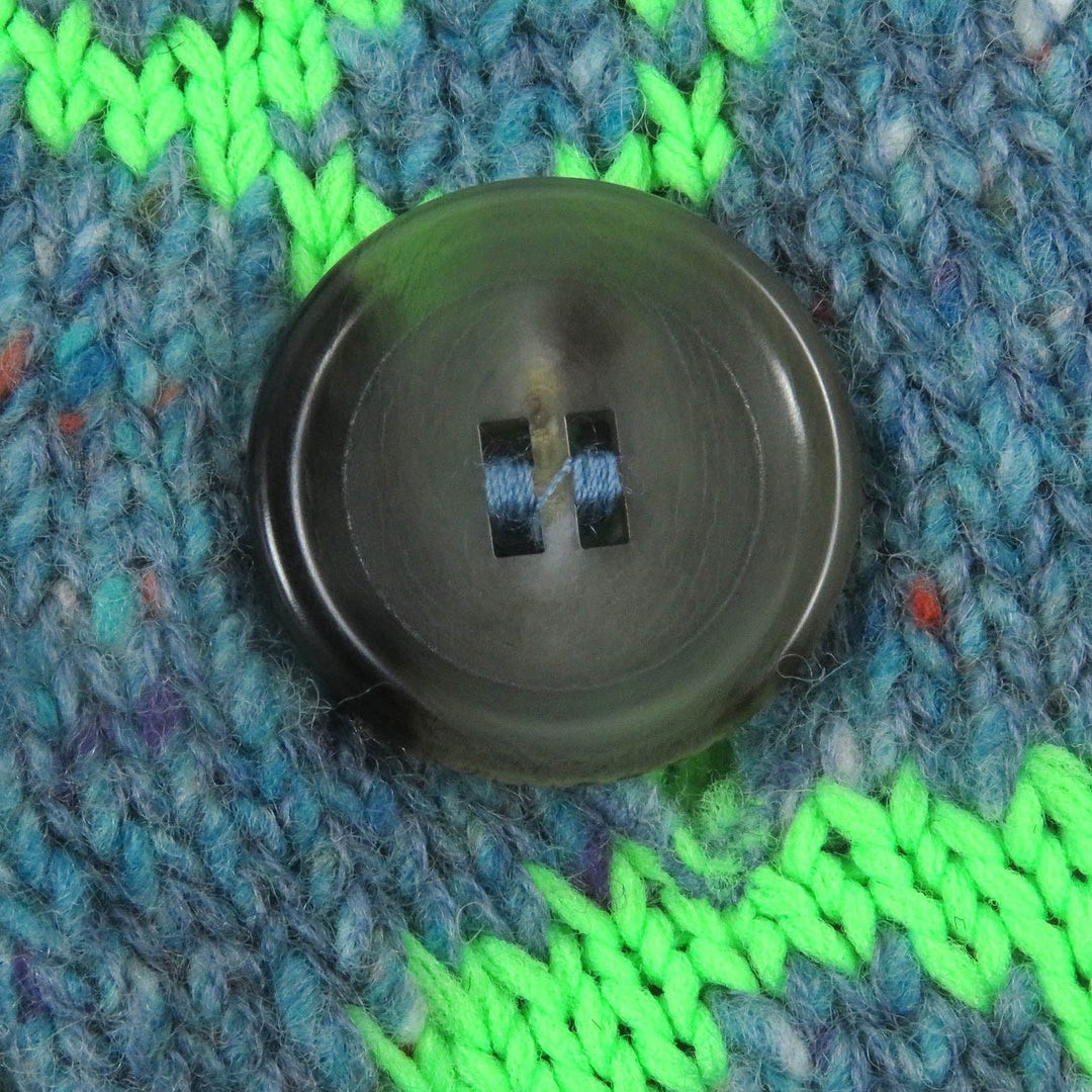 LOUIS VUITTON cardigan Main: 76% wool, 24% polyamide blue mens L Used Authentic