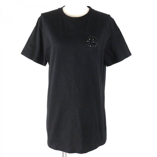 MONCLER Short sleeve T-shirt Main: 100% cotton, Part: 100% cotton black T-SHIRT GIROCOLLO Women L Used Authentic