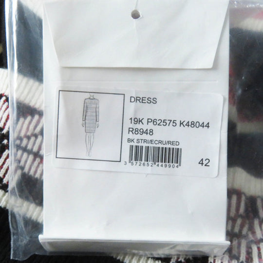 CHANEL one piece 19K P62575 Main: 80% cashmere, Main: 20% polyamide Black red white Women 42 Used Authentic