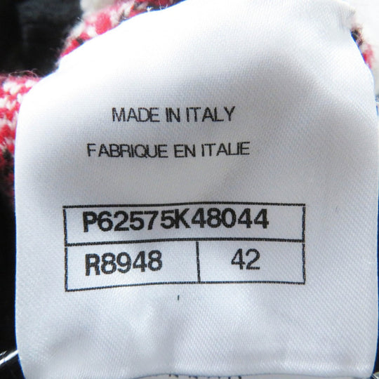 CHANEL one piece 19K P62575 Main: 80% cashmere, Main: 20% polyamide Black red white Women 42 Used Authentic