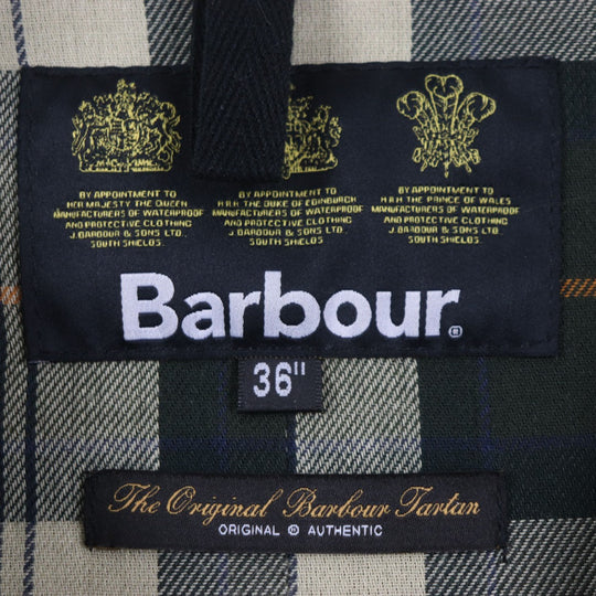 Barbour coat cotton khaki mens 36 Used Authentic