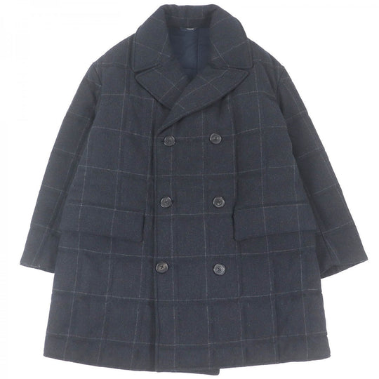 HERMES coat Outer: 90% wool, Outer: 10% cashmere, Lining: 80% nylon, Lining: 20% polyurethane, Filling: 84% polyester Dark gray mens 50 Used Authentic