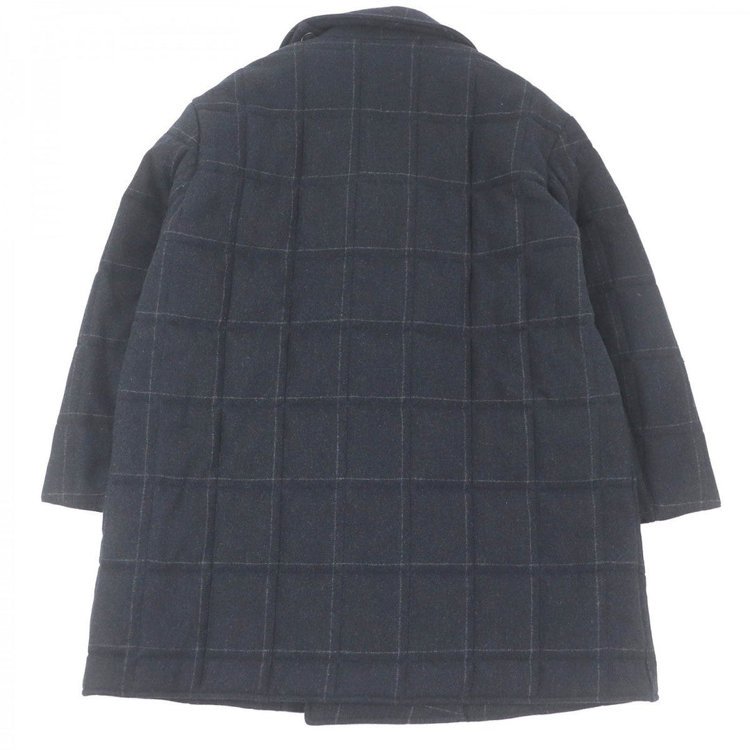 HERMES coat Outer: 90% wool, Outer: 10% cashmere, Lining: 80% nylon, Lining: 20% polyurethane, Filling: 84% polyester Dark gray mens 50 Used Authentic
