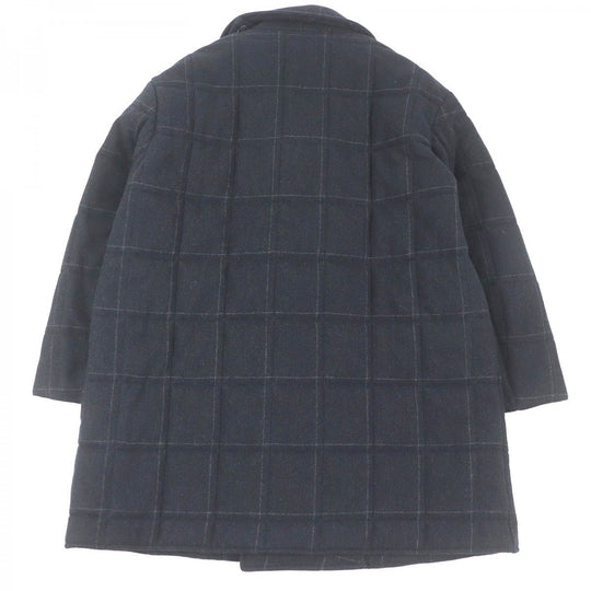 HERMES coat Outer: 90% wool, Outer: 10% cashmere, Lining: 80% nylon, Lining: 20% polyurethane, Filling: 84% polyester Dark gray mens 50 Used Authentic