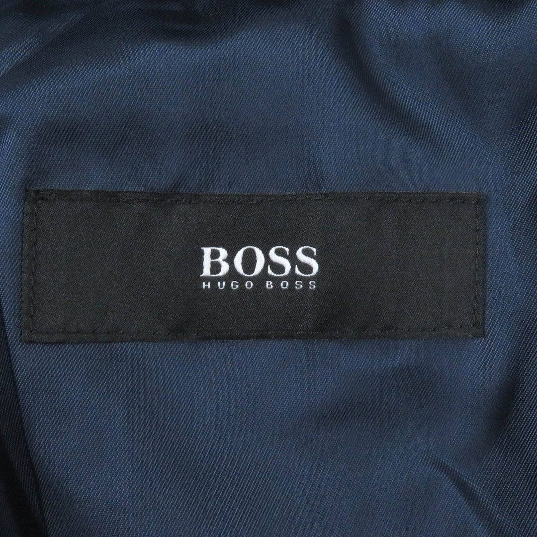 HUGO BOSS Chester coat Outer: 75% wool, Outer: 25% rayon, Part: 87% wool, Part: 33% rayon, Lining: 100% rayon Blue type mens 48 Used Authentic