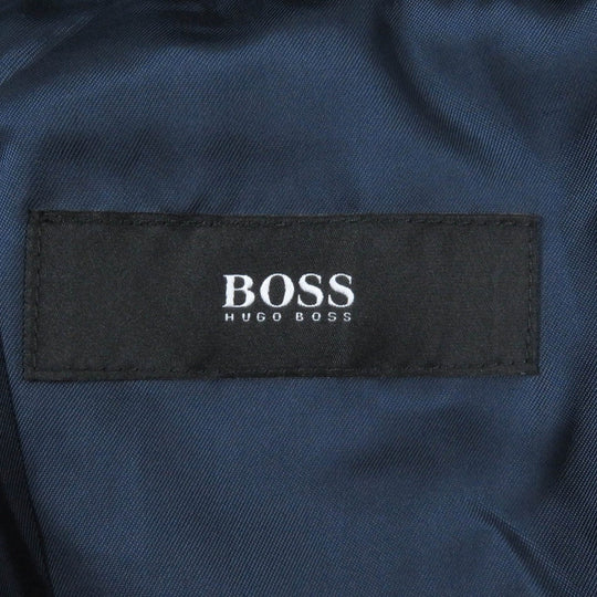 HUGO BOSS Chester coat Outer: 75% wool, Outer: 25% rayon, Part: 87% wool, Part: 33% rayon, Lining: 100% rayon Blue type mens 48 Used Authentic