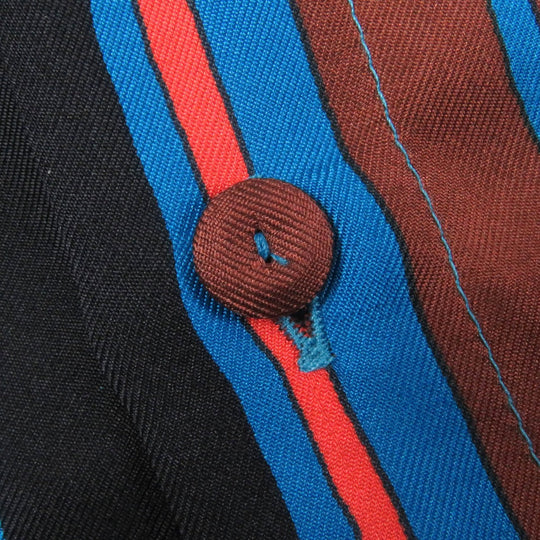 Gianni Versace Long sleeve shirt Main: 100% silk Blue type mens 52 Used Authentic