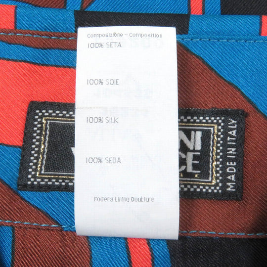 Gianni Versace Long sleeve shirt Main: 100% silk Blue type mens 52 Used Authentic