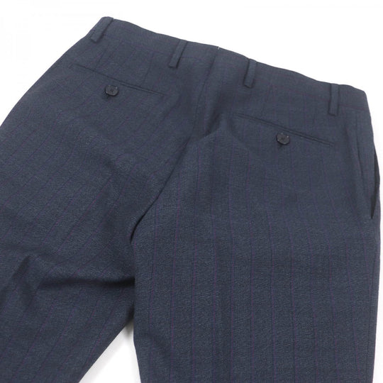 ETRO suit Outer: 100% wool, Lining: 52% cupra, Lining: 48% rayon, Part: 100% cupra, Part: 100% rayon Navy mens 46 Used Authentic