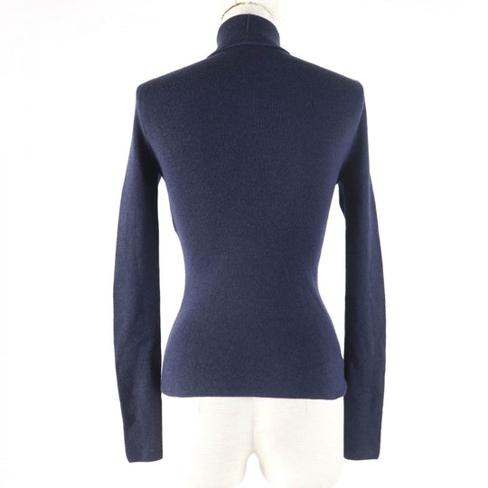 Christian Dior knit Main: 70% cashmere, Main: 30% silk Navy Women 42 Used Authentic