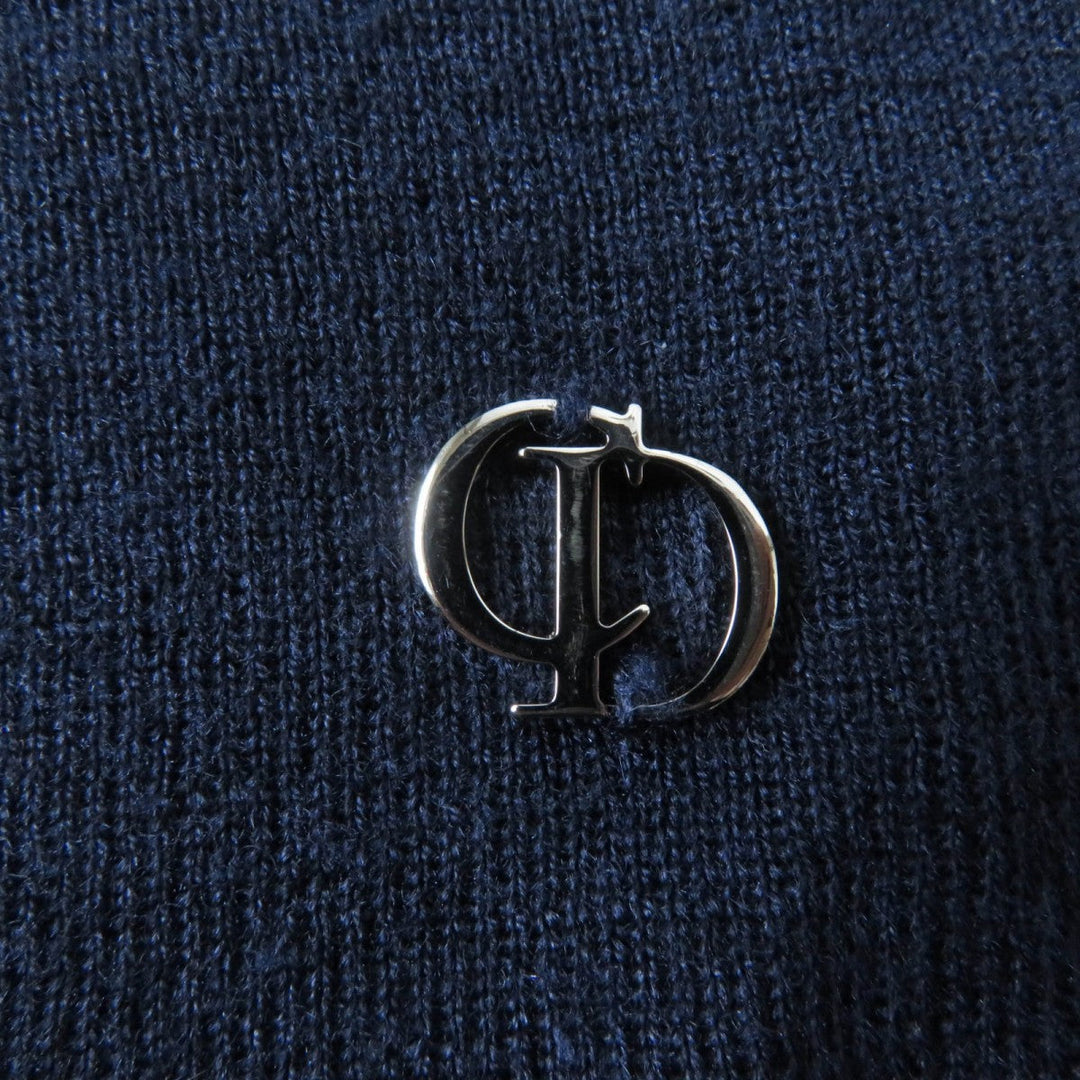 Christian Dior knit Main: 70% cashmere, Main: 30% silk Navy Women 42 Used Authentic