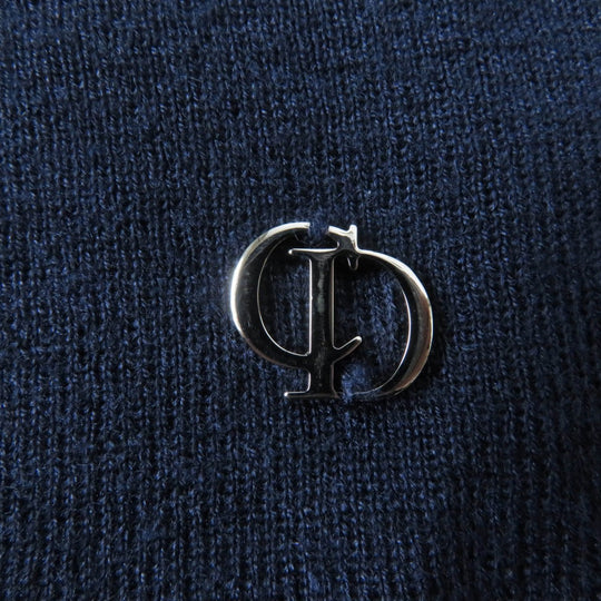 Christian Dior knit Main: 70% cashmere, Main: 30% silk Navy Women 42 Used Authentic