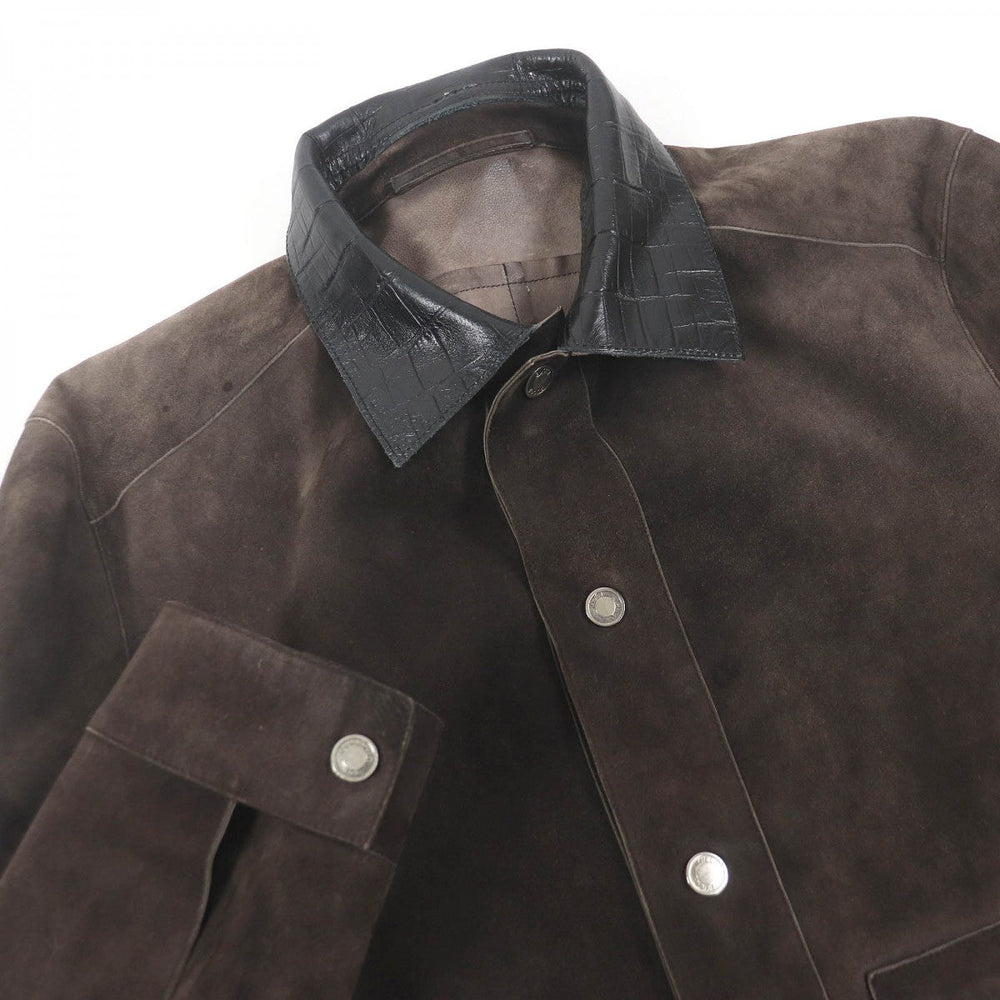 GUCCI Jacket Cowhide Brown